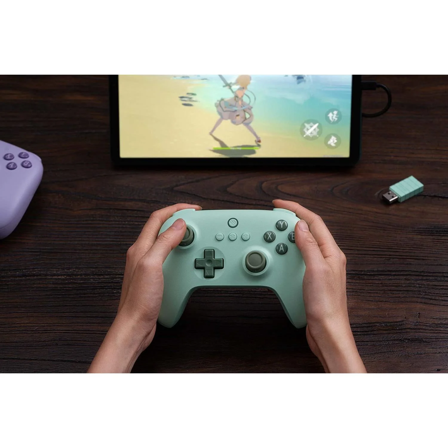 8Bitdo Ultimate C 2.4g Wireless Controller for Windows PC, Android, Steam Deck & Raspberry Pi (Field Green) - Image 5