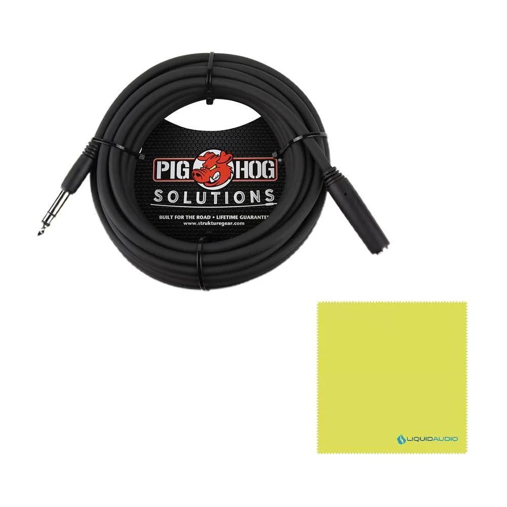 Liquid Audio AKG K702 Reference Studio Headphones Bundle w/Pig Hog PHX14-25 Headphone Extension Cable, 1/4" Polishing Cloth - Image 4
