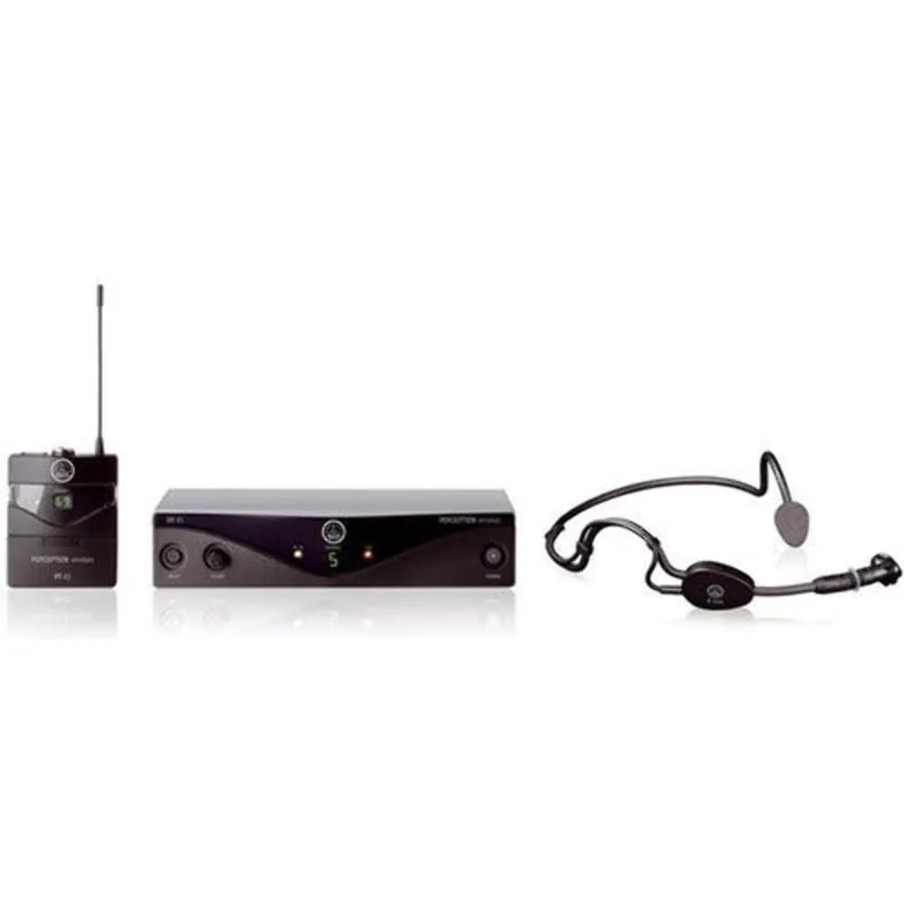 AKG Pro Audio Perception Wireless Microphone System with SR45 Stationary Receiver, PT45 Pocket Transmitter, and C544L Headworn Microphone- Sports Set (3248X00010) - Image 3