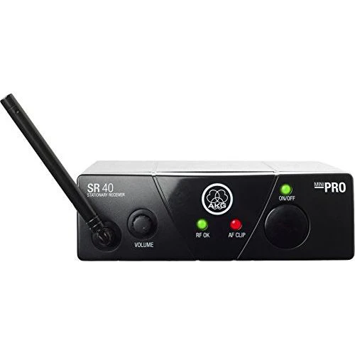 AKG Pro Audio WMS40MINI Vocal Set Band Wireless Microphone System, with SR40 Receiver and PT40 Mini Pocket Transmitter - Image 3
