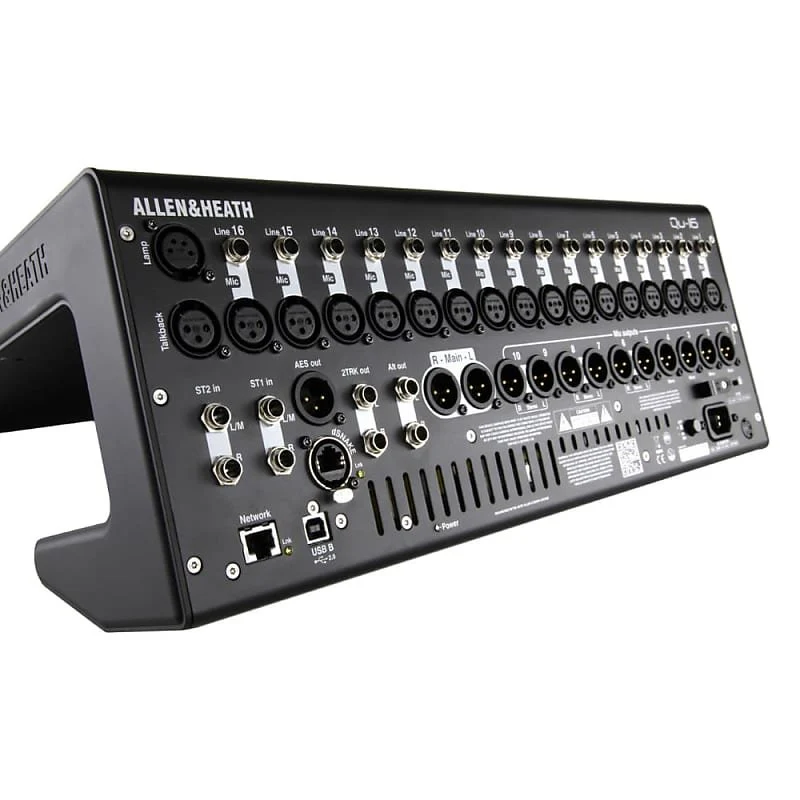 Allen &Heath AH-QU-16C Rack Mountable Compact Digital Mixer, Chrome Edition Bundle w/ 4-Pack Pig Hog PHM15 Pig Hog 8mm Mic Cable, Power Cable and Liquid Audio Polishing Cloth - Image 4