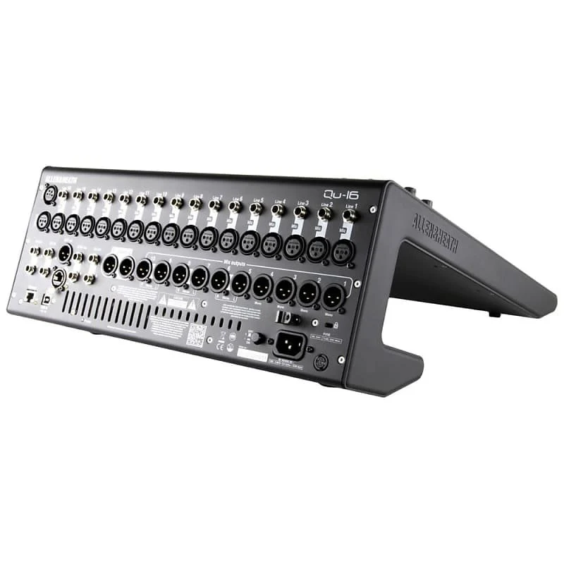 Allen &Heath AH-QU-16C Rack Mountable Compact Digital Mixer, Chrome Edition Bundle w/ 4-Pack Pig Hog PHM15 Pig Hog 8mm Mic Cable, Power Cable and Liquid Audio Polishing Cloth - Image 6
