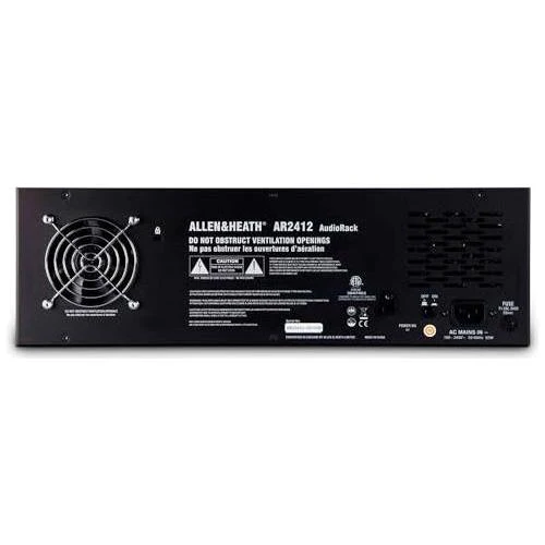 Allen & Heath AR2-2412-BLK 48kHz, 24 XLR input, 12 XLR output AudioRack Bundle w/ 10-Pack Pig Hog PHM10 8mm XLR Microphone Cable and Liquid Audio Polishing Cloth - Image 4