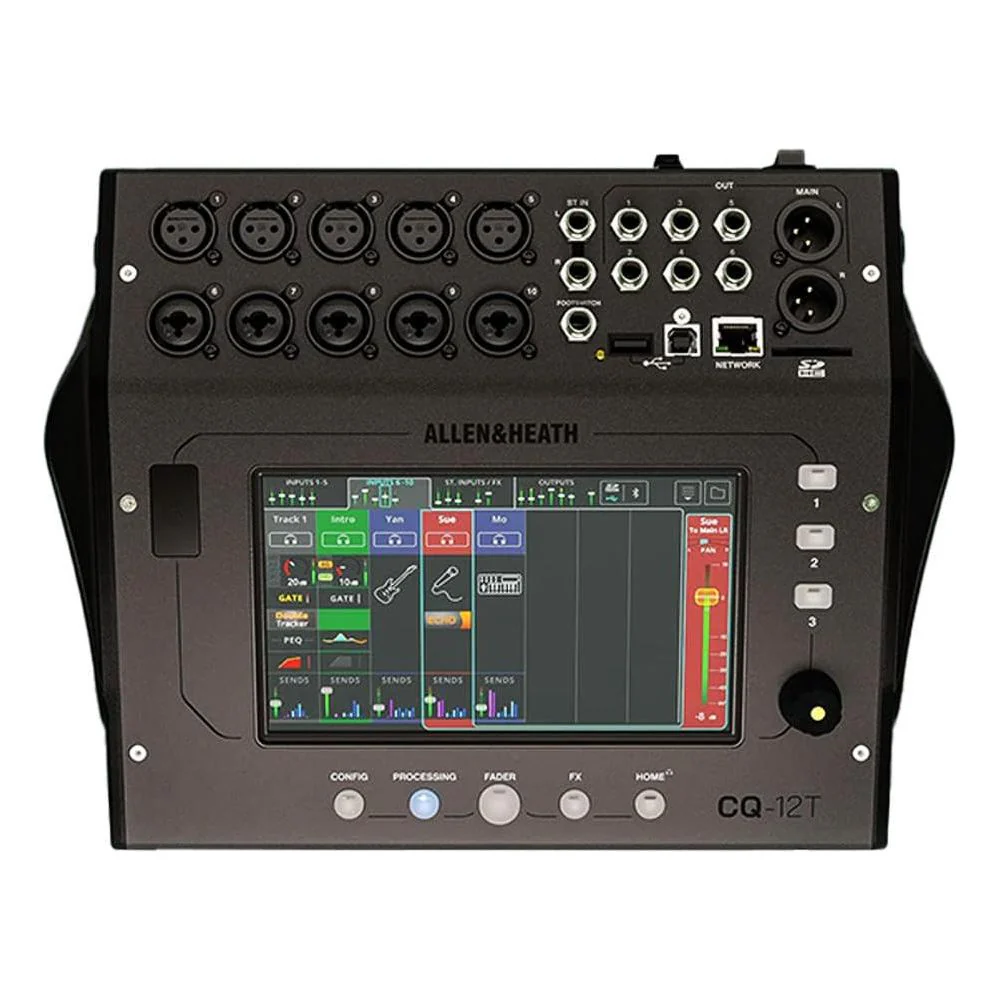 Allen & Heath CQ-12T Ultra-Compact 12in / 8out Digital Mixer Bundle with Allen & Heath CQ-12T Soft Case and Liquid Audio Polishing Cloth - Image 3