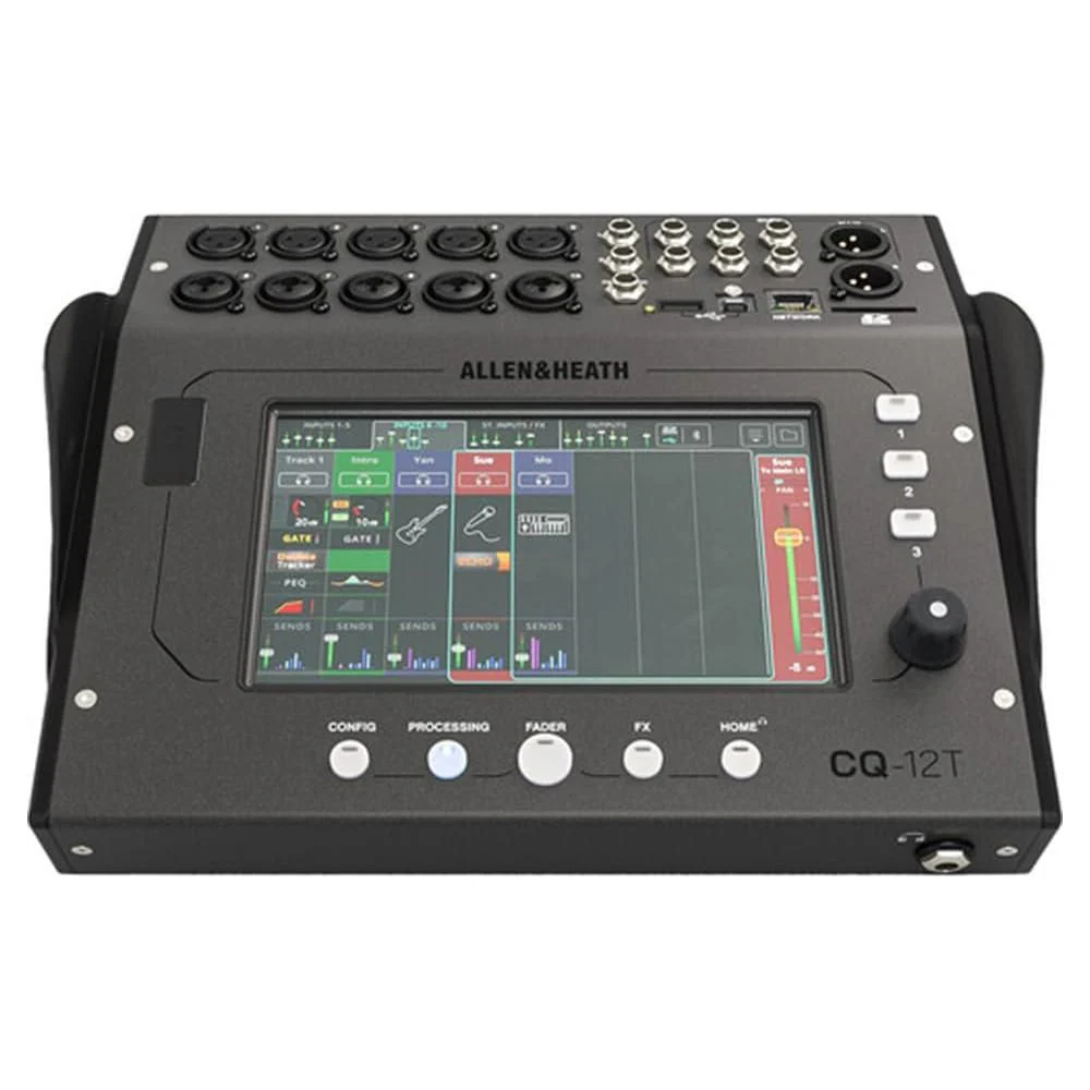Allen & Heath CQ-12T Ultra-Compact 12in / 8out Digital Mixer Bundle with Allen & Heath CQ-12T Soft Case and Liquid Audio Polishing Cloth - Image 4