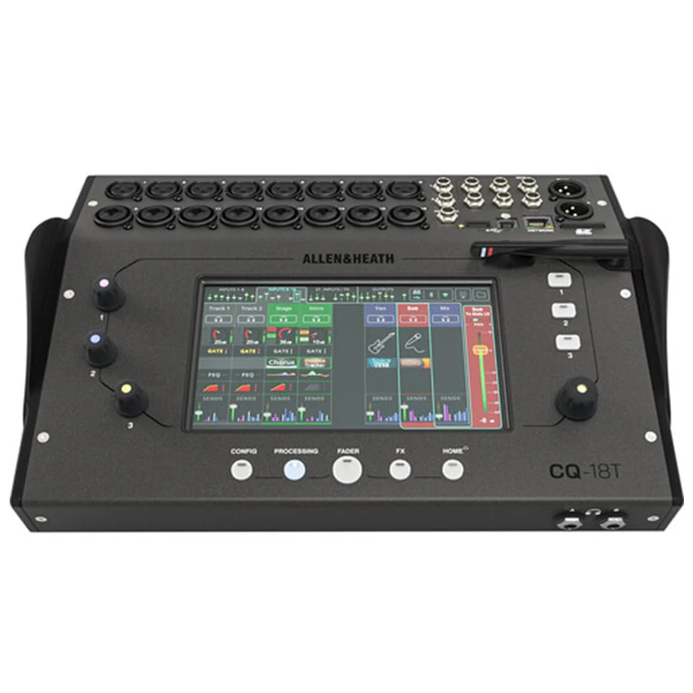 Allen & Heath CQ-18T Ultra-Compact 18in / 8out Digital Mixer with Wi-Fi Bundle with Allen & Heath CQ-18T Soft Case and Liquid Audio Polishing Cloth - Image 4