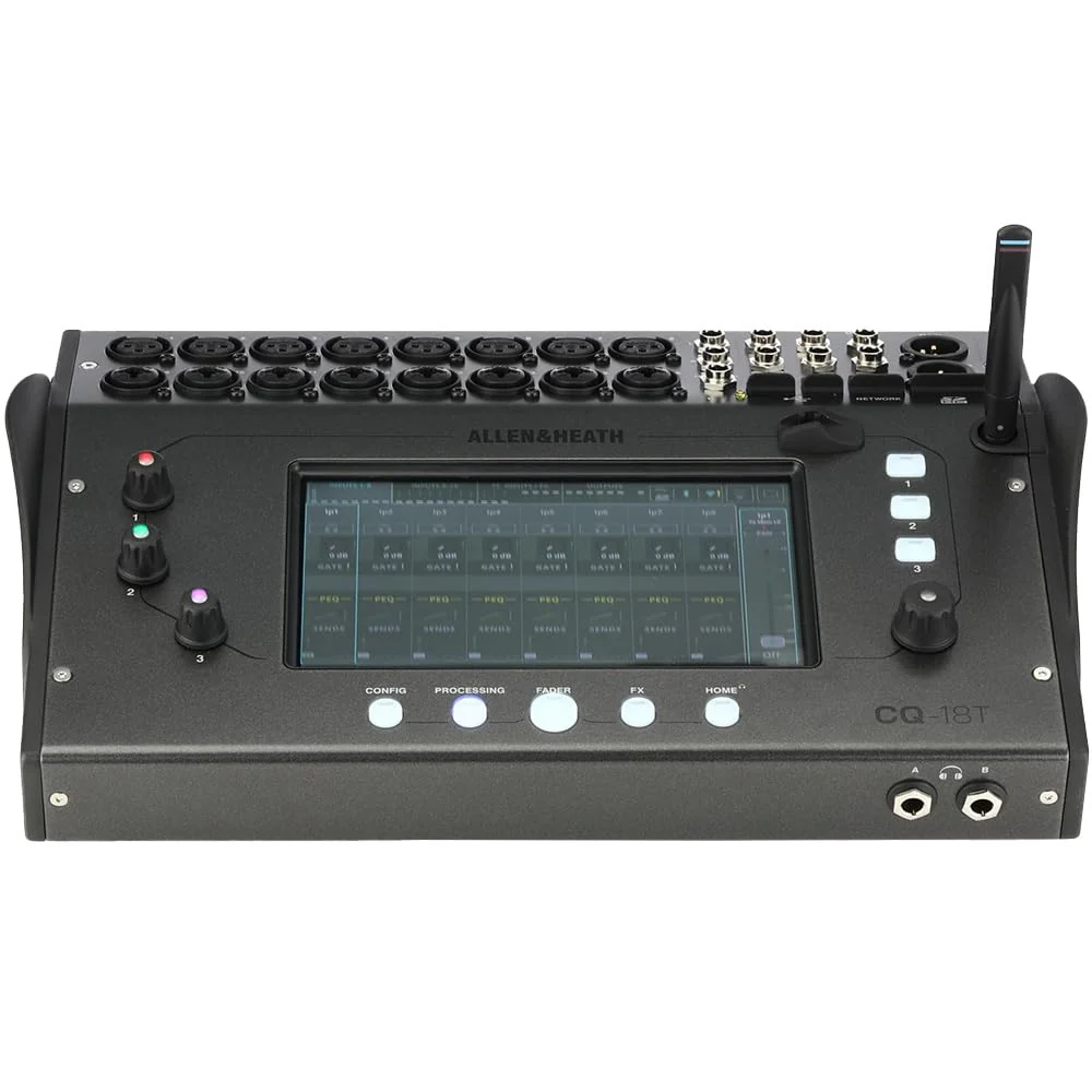 Allen & Heath CQ-18T Ultra-Compact 18in / 8out Digital Mixer with Wi-Fi Bundle with Allen & Heath CQ-18T Soft Case and Liquid Audio Polishing Cloth - Image 6