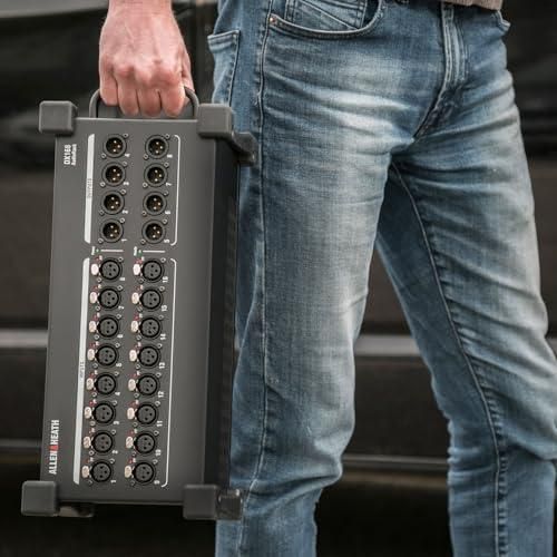 Allen & Heath DX168 16in / 8out 96kHz Rugged Portable Expander Bundle w/8-Pack Pig Hog PHM10 8mm XLR Microphone Cable and Liquid Audio Polishing Cloth - Image 6