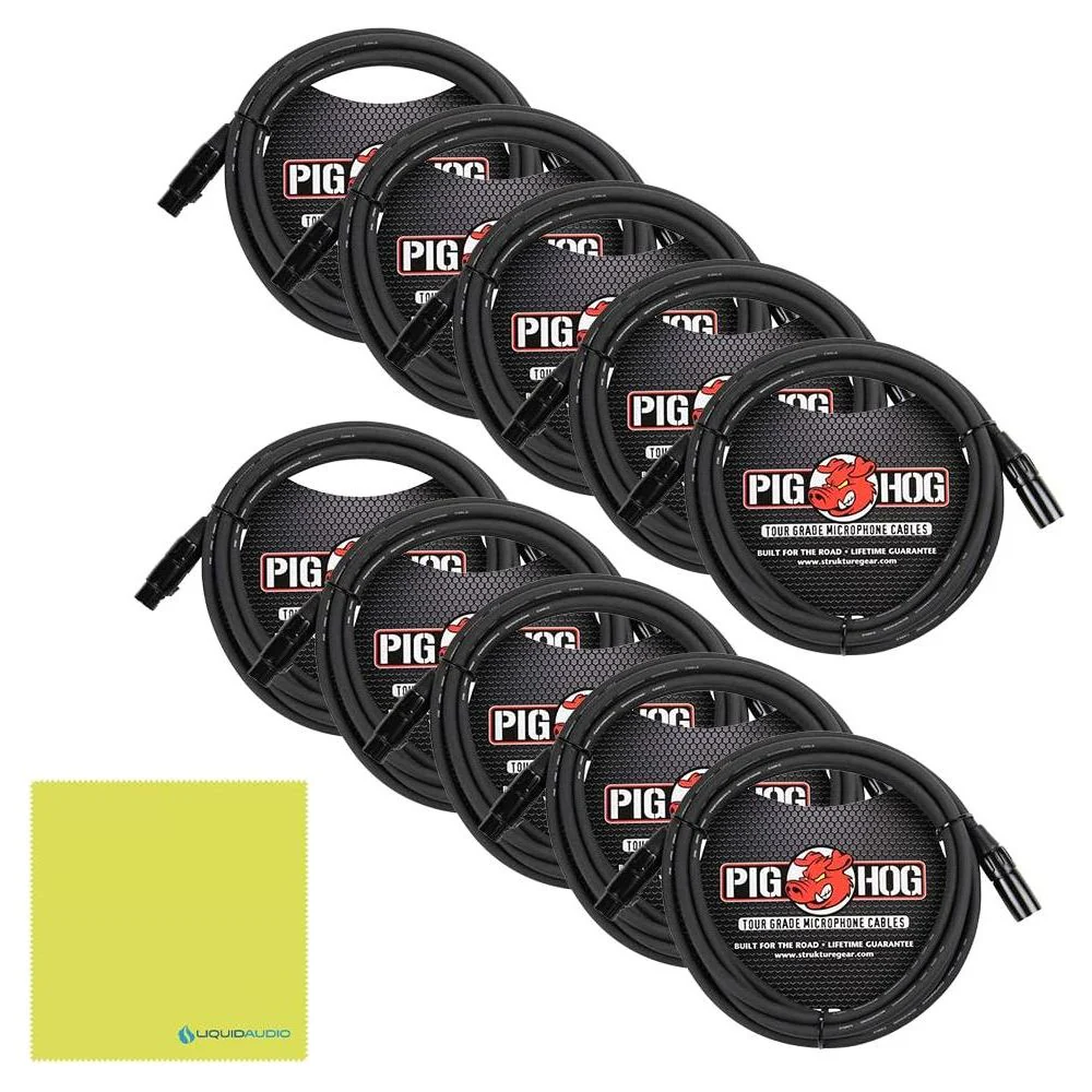 Allen & Heath SQ-6 48-channel Digital Mixer Bundle w/10-Pack Pig Hog PHM10 8mm XLR Microphone Cable and Liquid Audio Polishing Cloth - Image 2