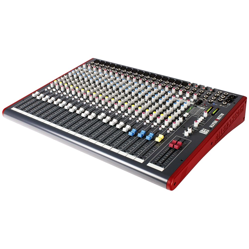 Allen & Heath ZED-22FX Multipurpose Mixer with FX for Live Sound and Recording Bundle w/ 4-Pack Pig Hog PHM10 8mm Mic Cable and Liquid Audio Polishing Cloth - Image 4