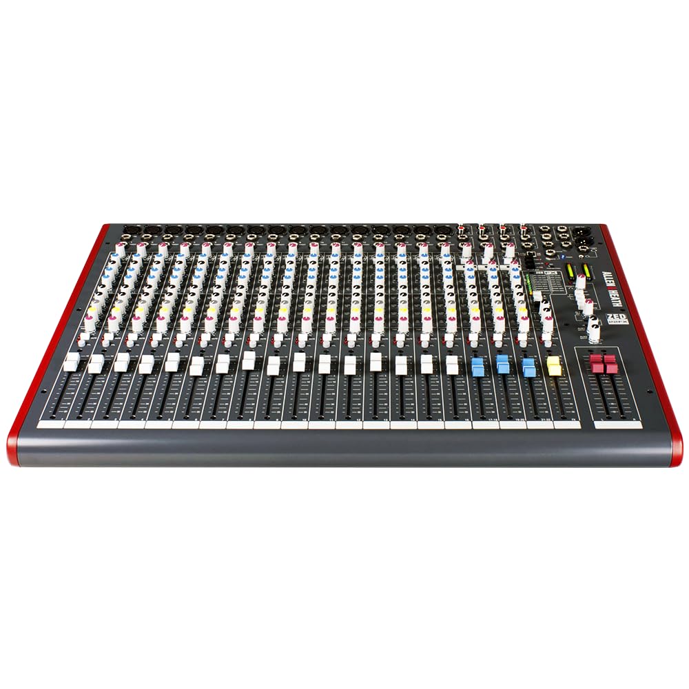 Allen & Heath ZED-22FX Multipurpose Mixer with FX for Live Sound and Recording Bundle w/ 4-Pack Pig Hog PHM10 8mm Mic Cable and Liquid Audio Polishing Cloth - Image 5