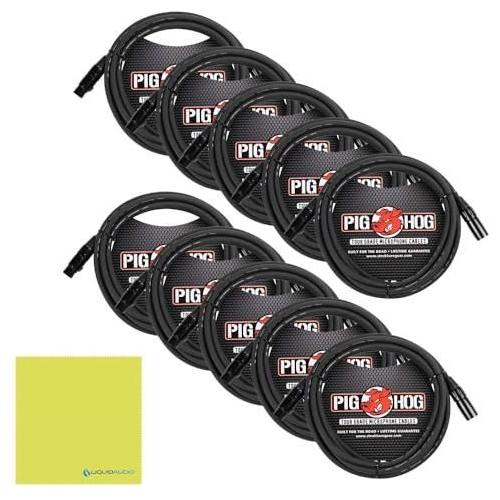 Allen & Heath ZED-436-4 Bus Mixer for Live Sound and Recording Bundle w/10-Pack Pig Hog PHM10 8mm XLR Microphone Cable and Liquid Audio Polishing Cloth - Image 4