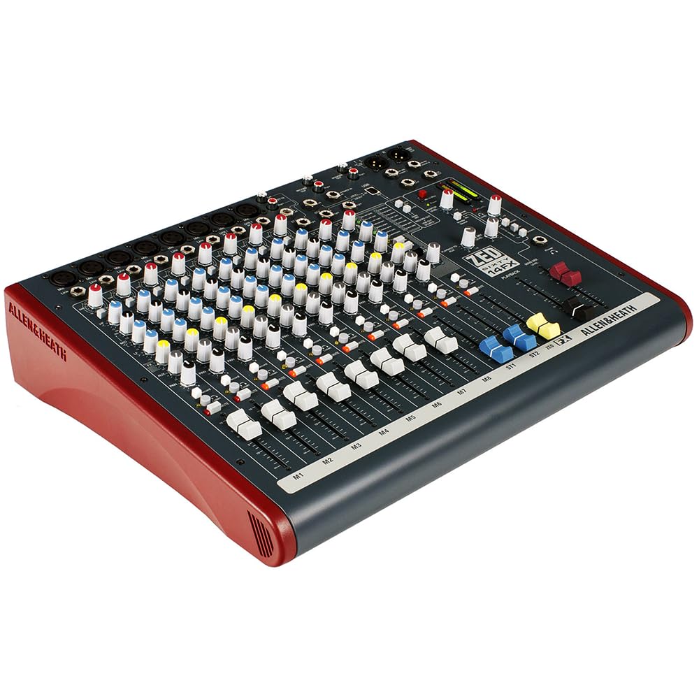 Allen & Heath ZED60-14FX Multipurpose Mixer for Live Sound and Recording Bundle w/ 2-Pack Pig Hog PHM10 8mm Mic Cable and Liquid Audio Polishing Cloth - Image 5