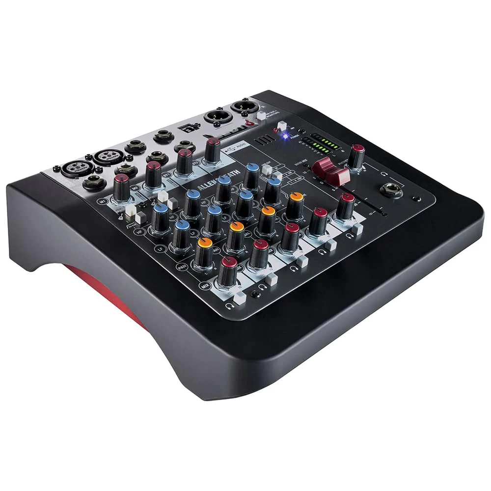 Allen & Heath ZEDi-8 Hybrid Compact Mixer/USB Interface Bundle w/ 2-Pack Pig Hog PHM10 8mm Mic Cable and Liquid Audio Polishing Cloth - Image 5