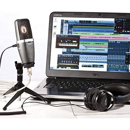 Apex Apex555 USB Large Diaphragm Cardioid Studio Condenser Microphone with Headphone Monitoring - Image 3