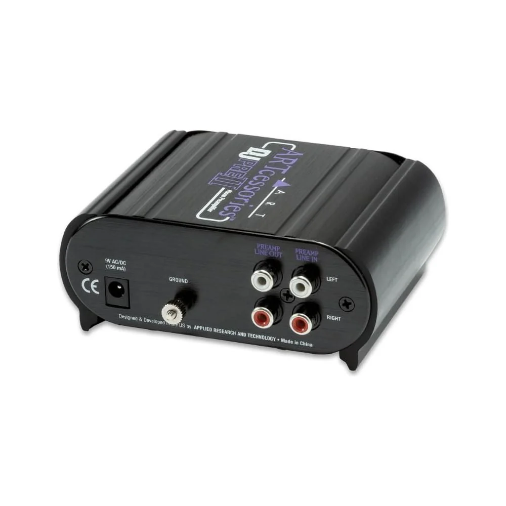 Art DJPRE II Phono Preamplifier Bundle w/ 3ft RCA-RCA Dual Cable and Liquid Audio Polishing Cloth - Image 2