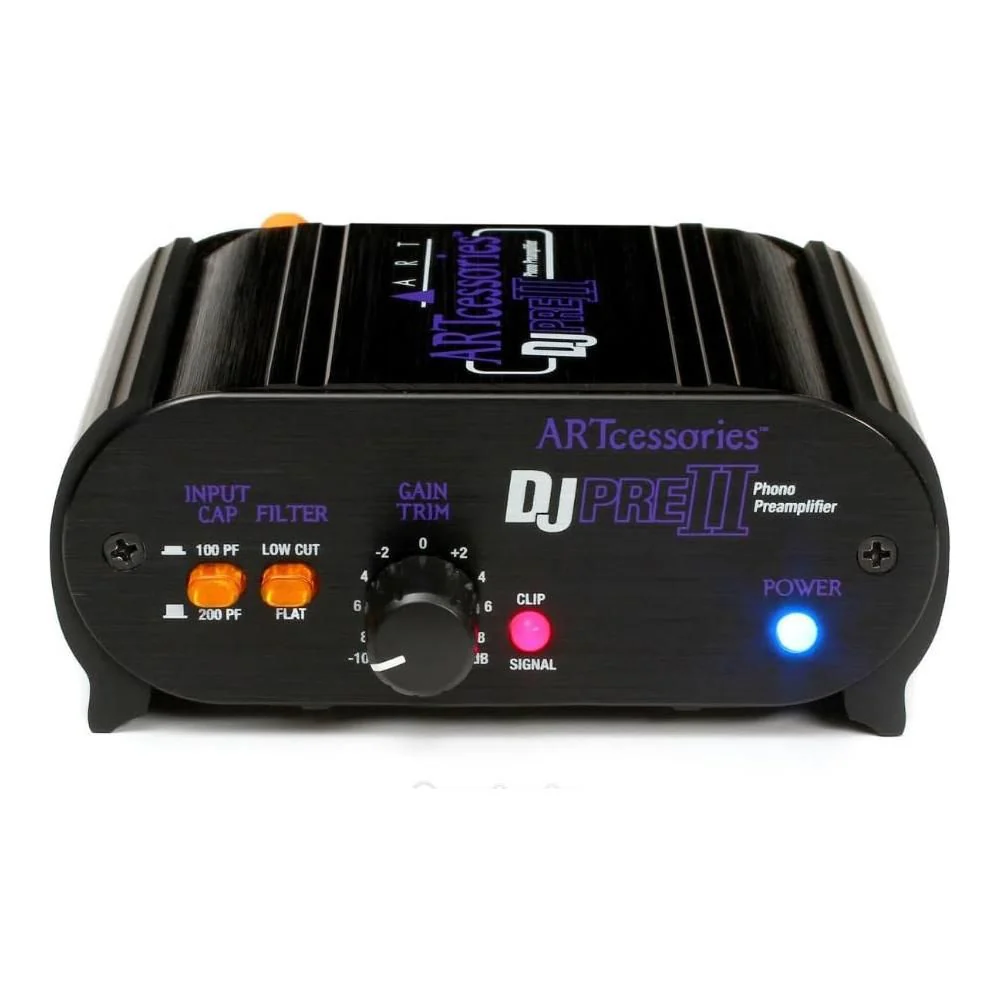 Art DJPRE II Phono Preamplifier Bundle w/ 3ft RCA-RCA Dual Cable and Liquid Audio Polishing Cloth - Image 3