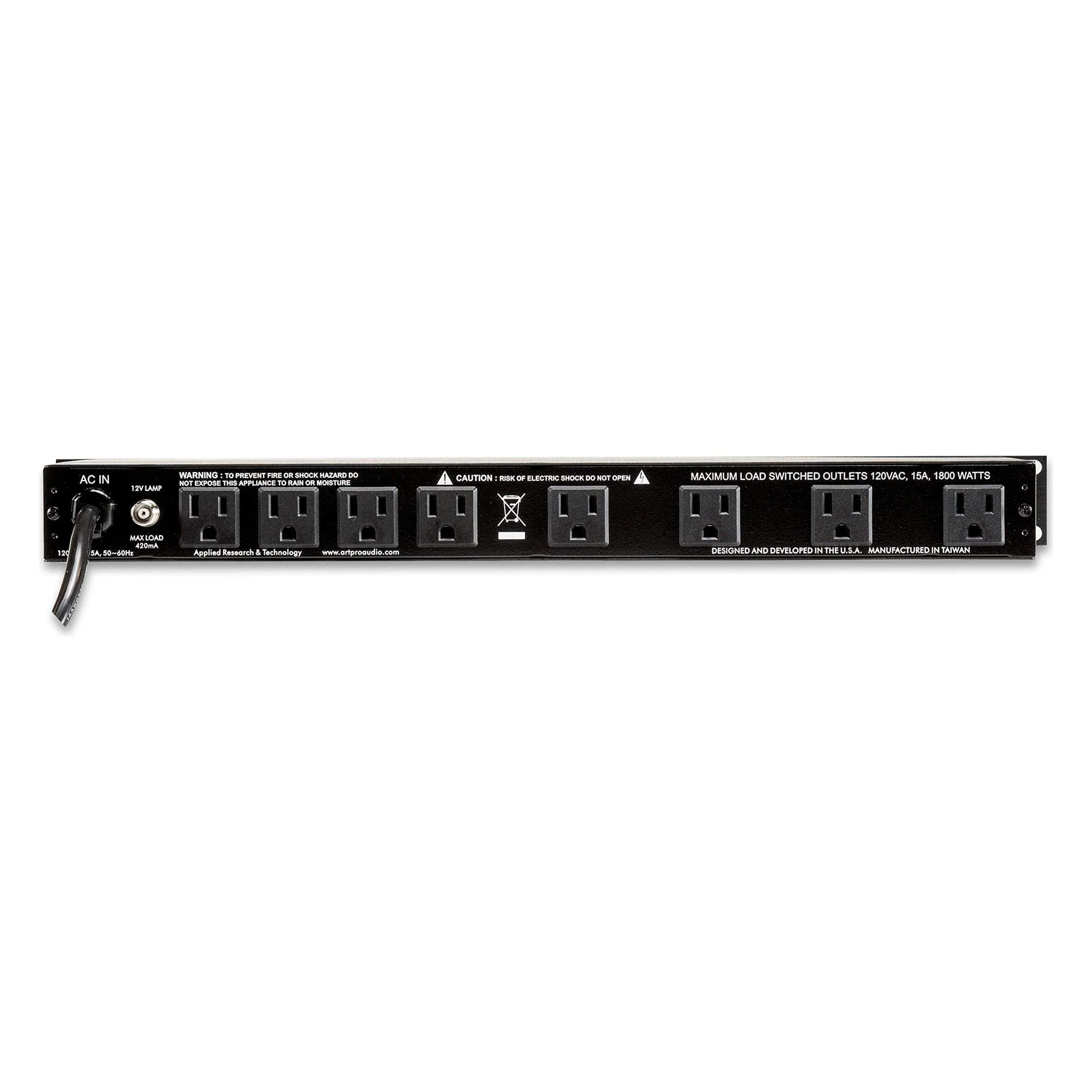 ART SP 4x4 PRO USB LED Metered Rackmount Power Distribution System - Image 2