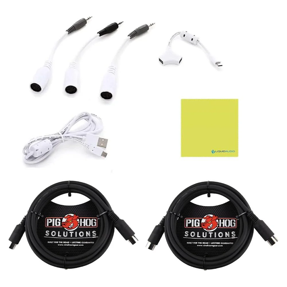 Arturia BeatStep Pro - The Ultimate Sequencing Powerhouse Bundle w/ 2-Pack Pig Hog PMID10 MIDI Cable & Liquid Audio Polishing Cloth - Image 5