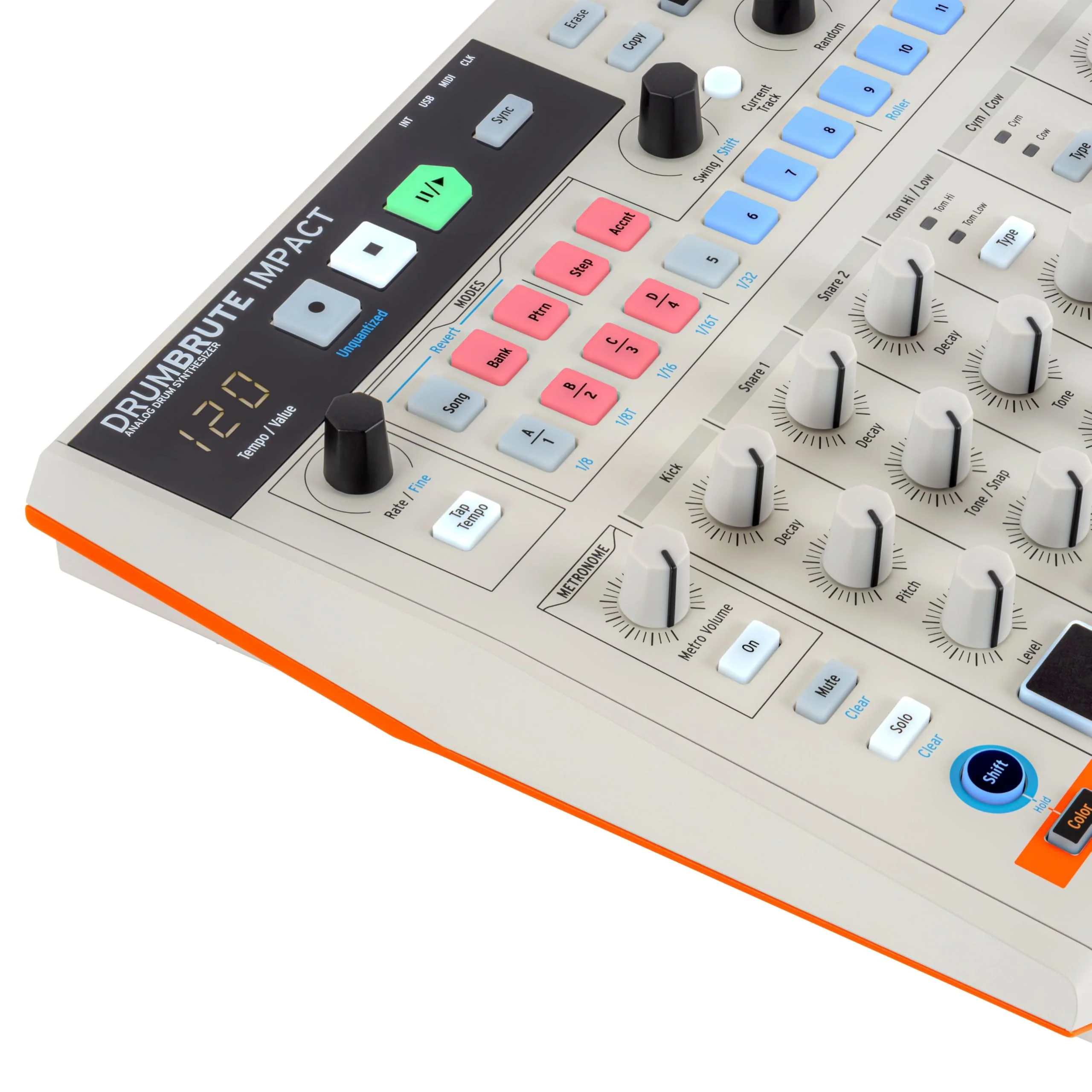 Arturia DrumBrute Impact 1984 Analog Drum Machine - White - Image 6