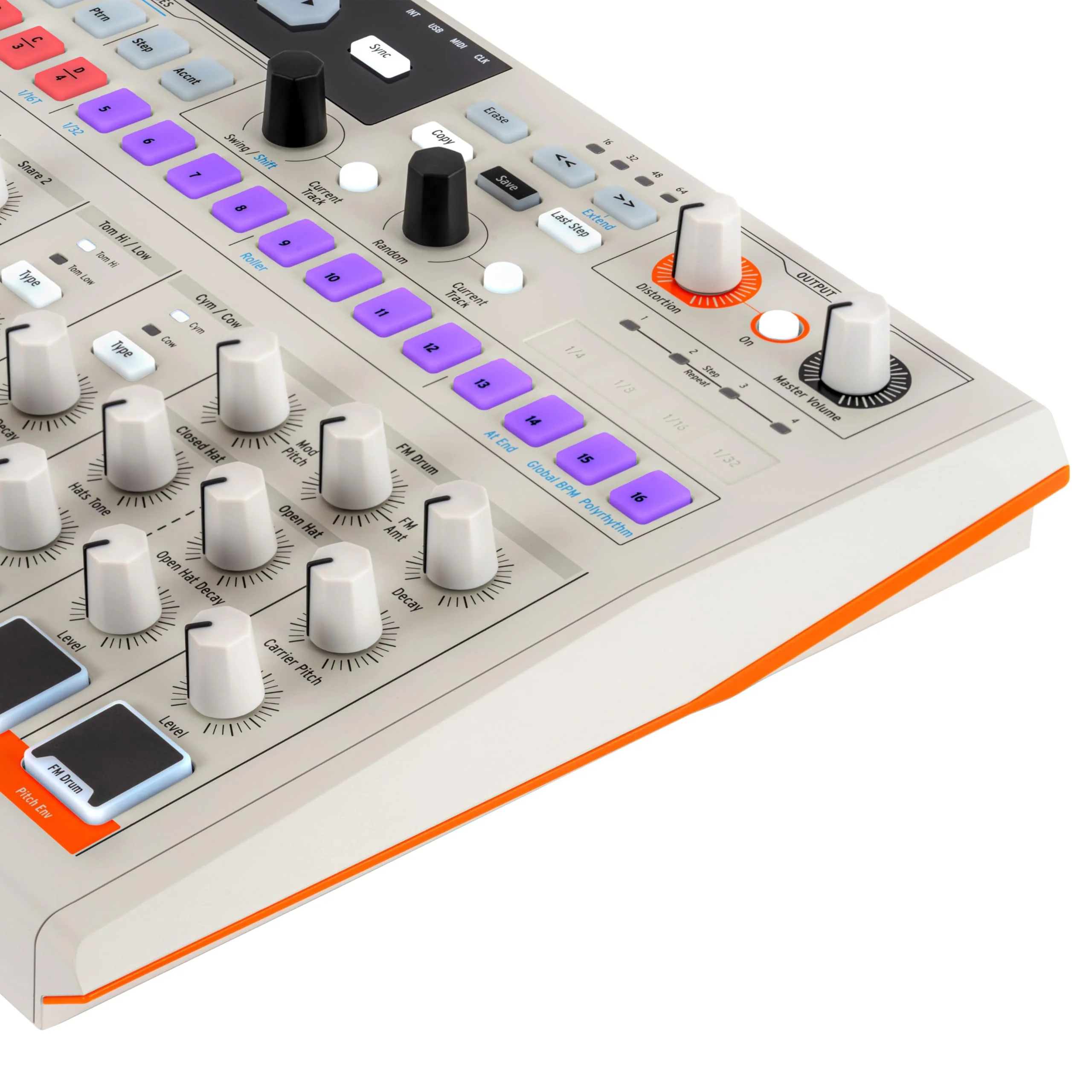 Arturia DrumBrute Impact 1984 Analog Drum Machine - White - Image 7