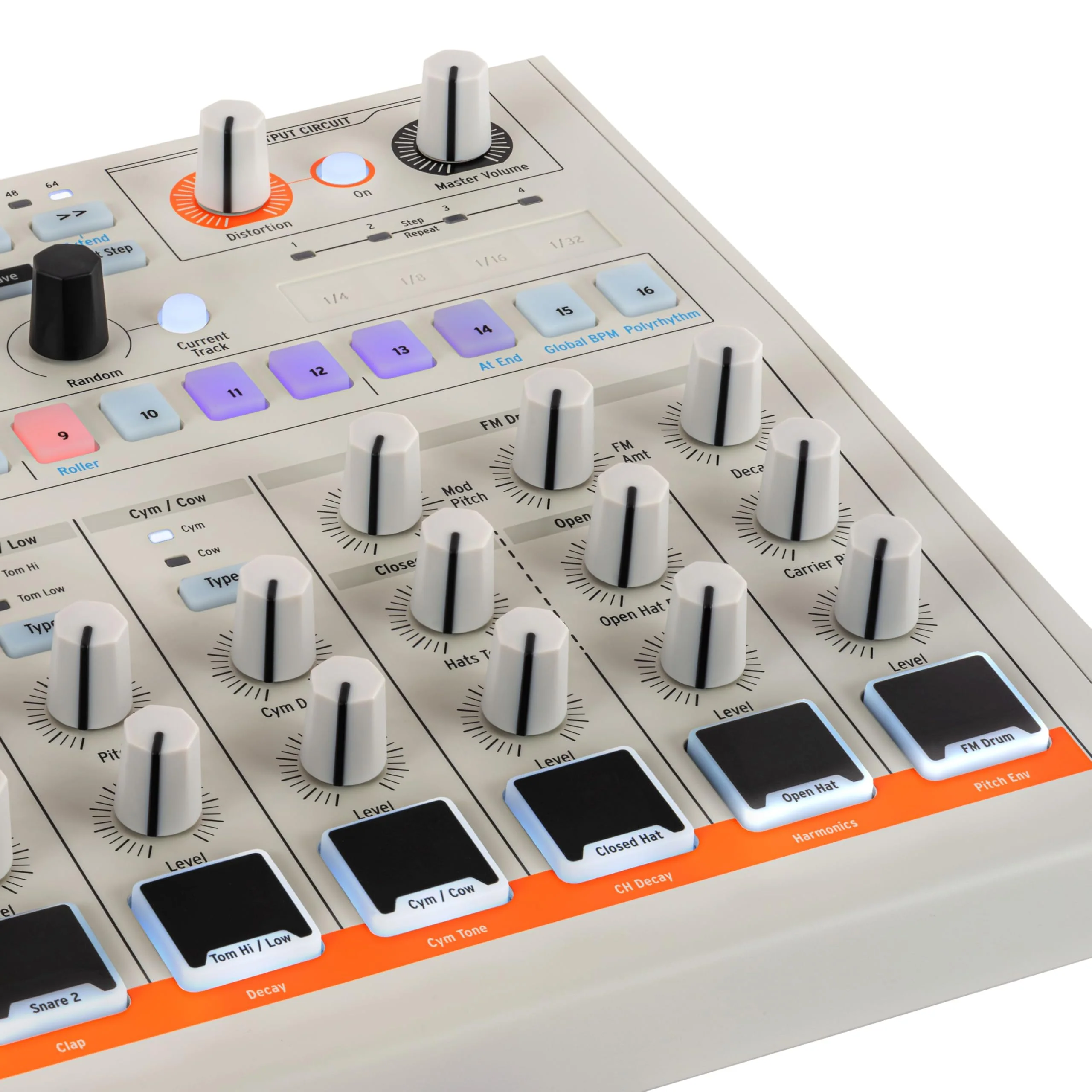 Arturia DrumBrute Impact 1984 Analog Drum Machine - White - Image 8