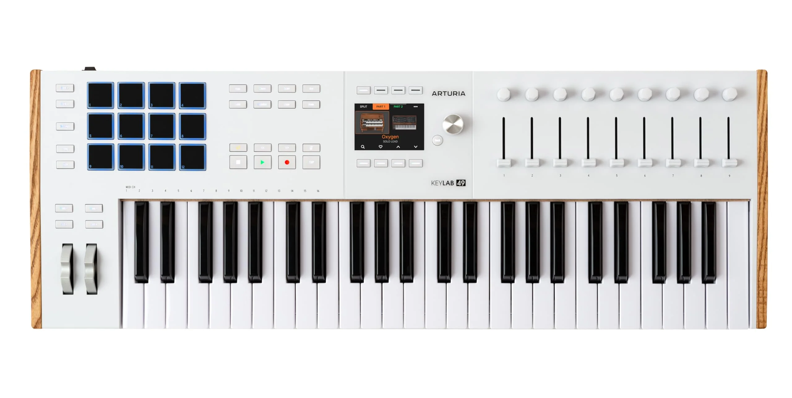 Arturia KeyLab 49 mk3 White — 49 Key USB MIDI Keyboard Controller with Analog Lab Pro Software Included