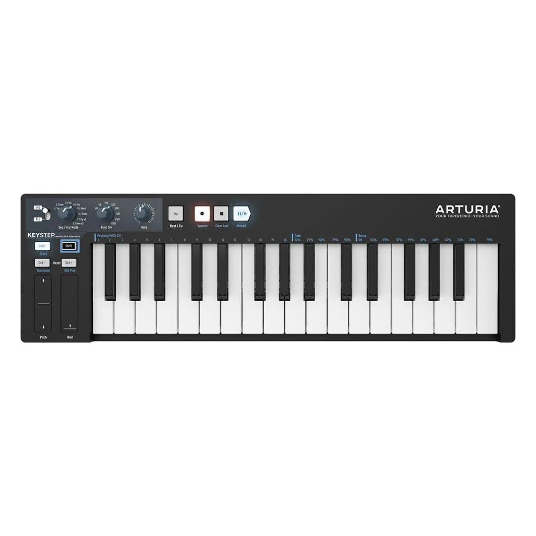Arturia - Keystep - Portable MIDI Controller, Sequencer and Arpeggiator - 32 Slimkeys, 8-Memory Polyphonic Step Sequencer, 8-Mode Arpeggiator, CV-Compatible(Black) - Image 6