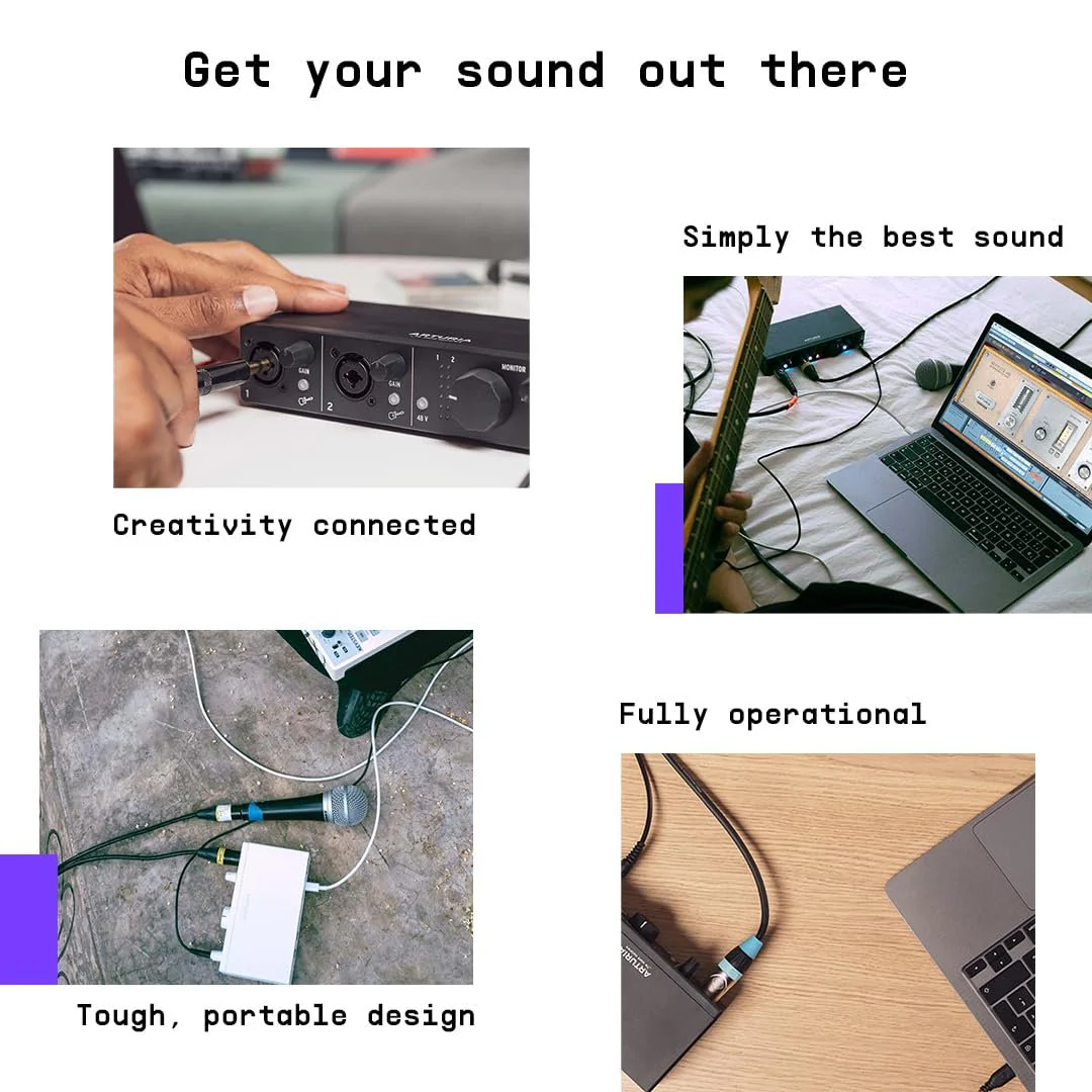 Arturia MiniFuse USB-C Audio Interface (Champagne, MiniFuse 4) - Image 13
