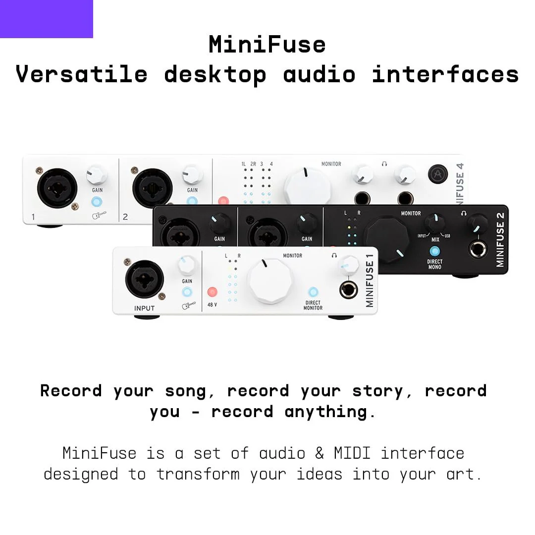 Arturia MiniFuse USB-C Audio Interface (Champagne, MiniFuse 4) - Image 19