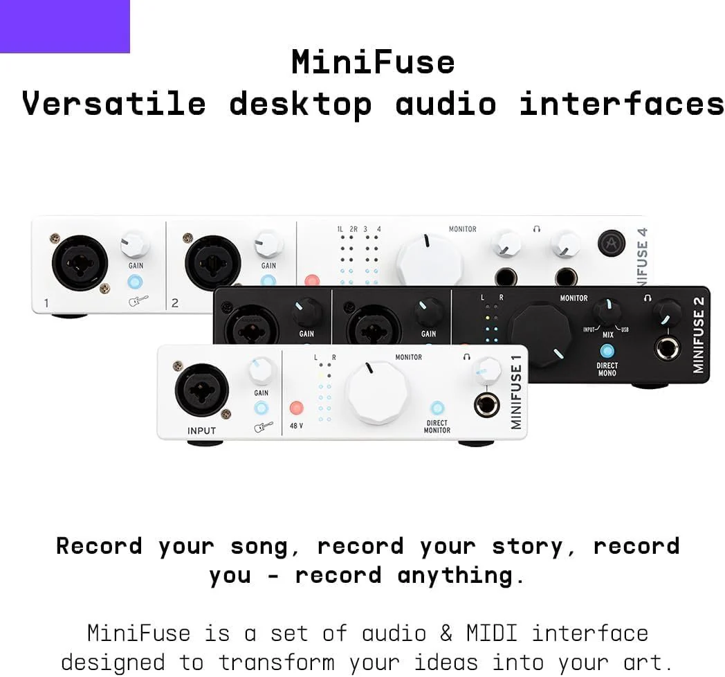 Arturia MiniFuse USB-C Audio Interface (Champagne, MiniFuse 4) - Image 20