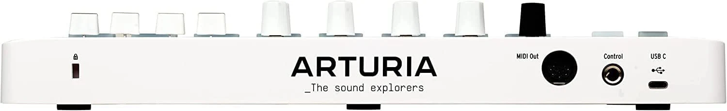 Arturia MiniLab 3 Portable 25-Key MIDI Keyboard Controller (White) with Pig Hog MIDI Cable, Polishing Cloth & Software Included - Image 4
