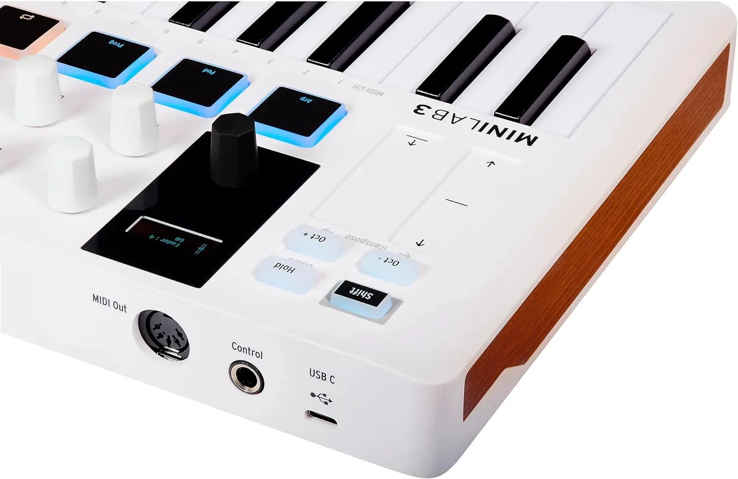 Arturia MiniLab 3 Portable 25-Key MIDI Keyboard Controller (White) with Pig Hog MIDI Cable, Polishing Cloth & Software Included - Image 7