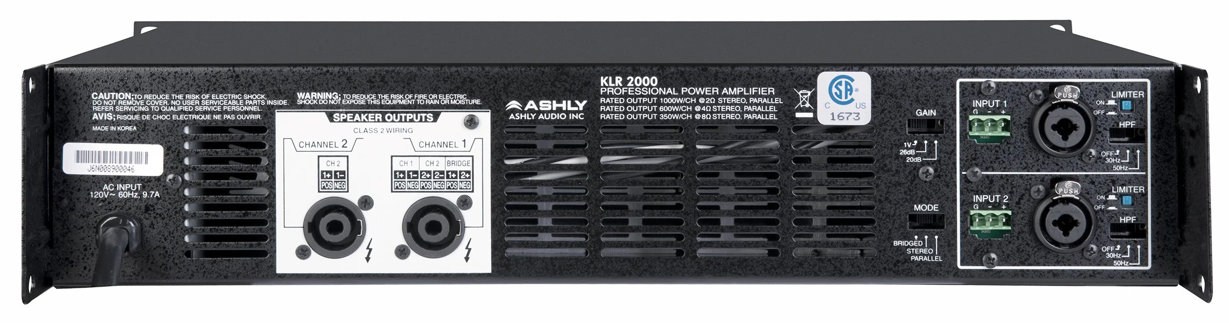 Ashly Audio Power Amplifier - Image 6