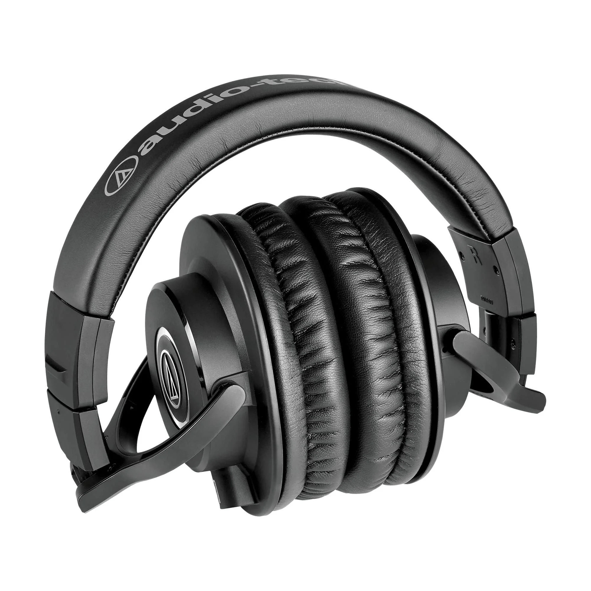 Audio Technica ATH-M40x Professional Studio Monitor Headphone Bundle with Detachable Cables, Pig hog 25 Extension Cable, Detachable Cables, Screw-on 1/4 Adapter & Liquid Audio Polishing Cloth - Image 3