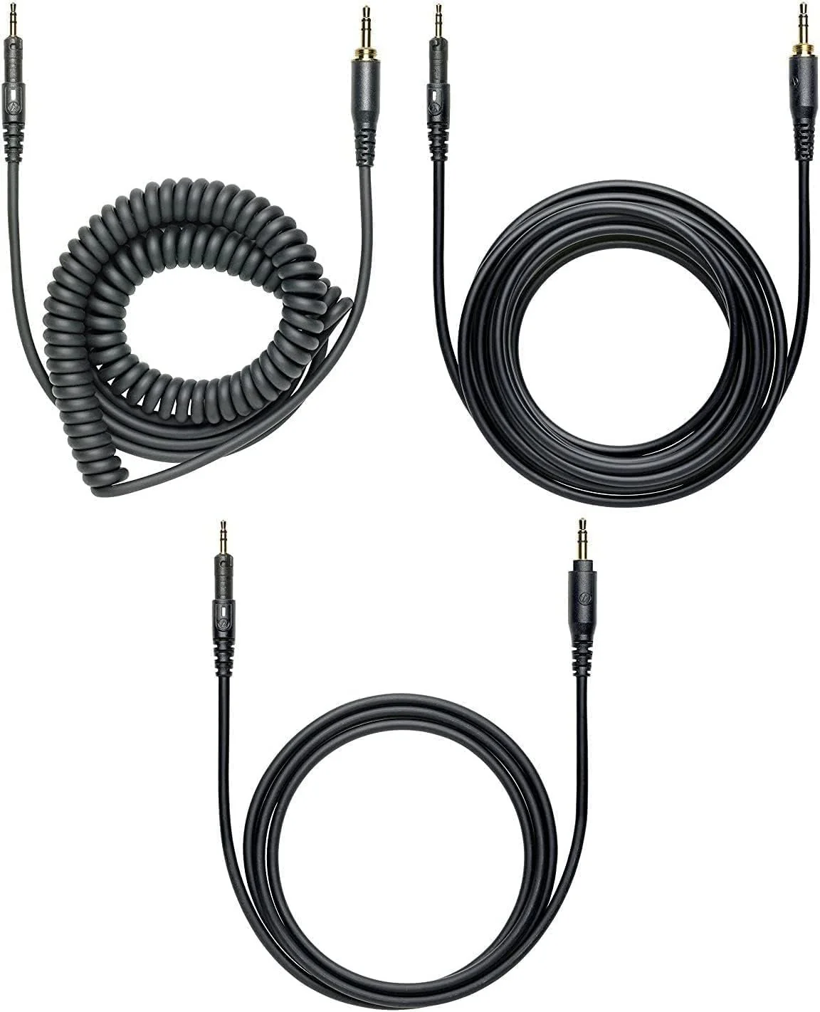 Audio Technica ATH-M50X Professional Studio Monitor Headphones Black Bundle w/Pig hog 25’ Extension Cable & Liquid Polishing Cloth with Detachable Cable - Image 4