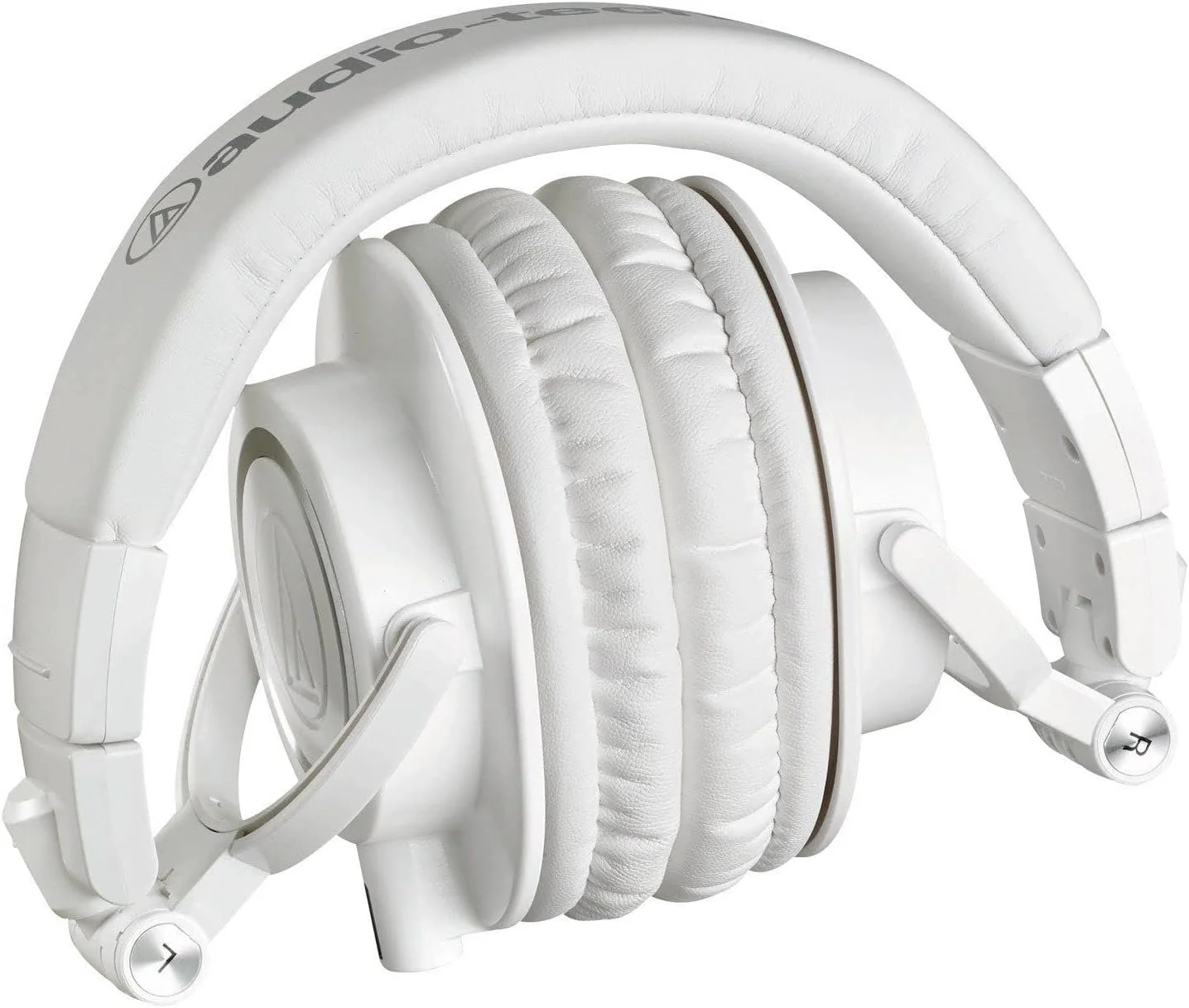 Audio Technica ATH-M50X White Professional Studio Monitor Headphones Wired Bundle with 3 Detachable Cables, 25ft Headphone Extension Cable, Adapter, Pouch and Instrument Polishing Cloth - Image 5