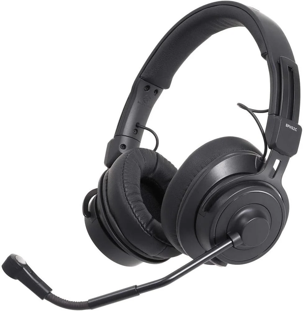 Audio-Technica BPHS2C-UT Broadcast Stereo Headset with Cardioid Condenser Boom Microphone, Unterminated - Image 4