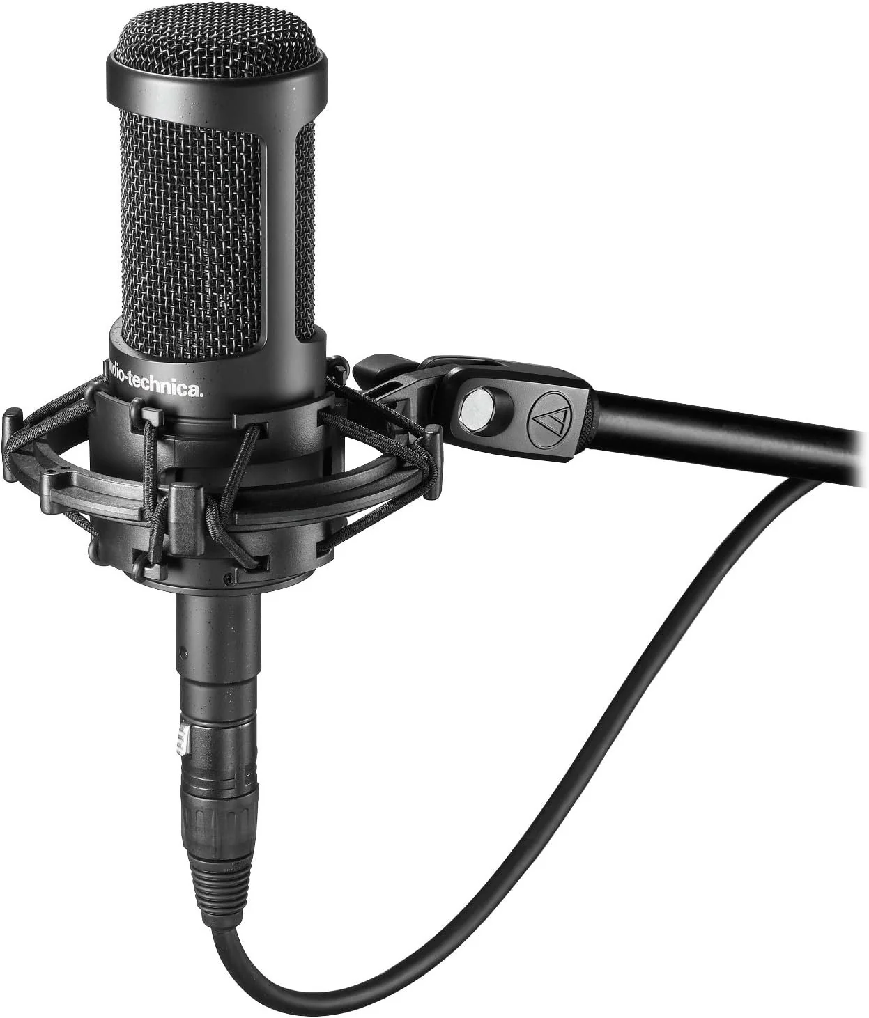 Audio-Technica AT2035PK Vocal Microphone Pack for Streaming/Podcasting, Includes XLR Mic, Adjustable Boom Arm, Shock Mount, & Monitor Headphones, Black - Image 3