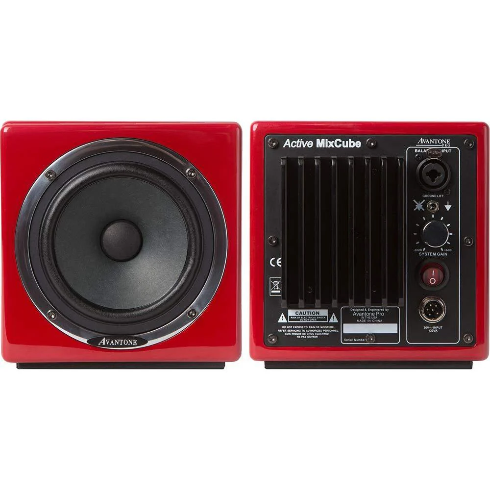 Avantone Pro Active MixCubes 5.25 Inches Powered Studio Monitor Pair - 10th Anniversary Red - Image 3