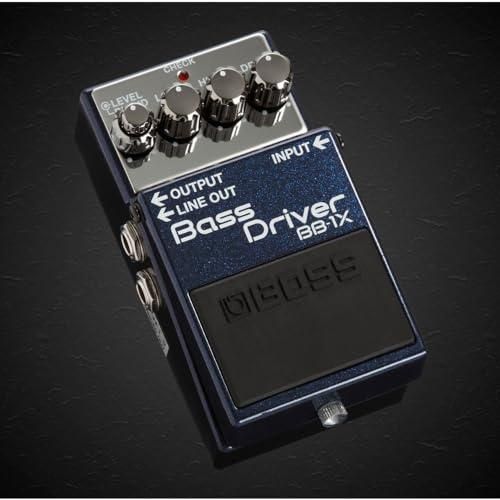 Boss BB-1X Bass Driver Pedal Bundle w/ 2-Pack Strukture S6P48 Woven Right Angle Patch Cable, Pig Hog PCH10BK "Black Woven" Instrument Cable, 12-Pack Guitar Pick and Liquid Audio Polishing Cloth - Image 4