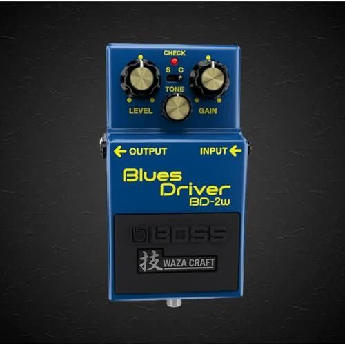 Boss BD-2W Blues Driver Pedal Bundle w/ 2-Pack Strukture S6P48 Woven Right Angle Patch Cable, Pig Hog PCH10BK "Black Woven" Instrument Cable, 12-Pack Guitar Pick and Liquid Audio Polishing Cloth - Image 3