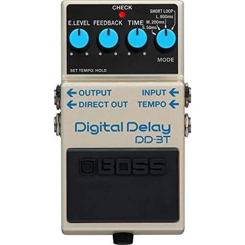 Boss DD-3T Iconic Digital Delay Pedal Bundle w/2x Strukture S6P48 Woven Right Angle Patch Cables, 12x Guitar Picks and Liquid Audio Polishing Cloth - Image 3
