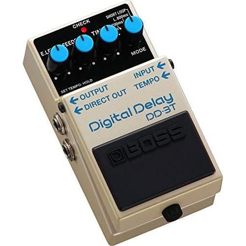 Boss DD-3T Iconic Digital Delay Pedal Bundle w/2x Strukture S6P48 Woven Right Angle Patch Cables, 12x Guitar Picks and Liquid Audio Polishing Cloth - Image 4