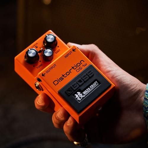 Boss DS-1W Distortion Pedal Bundle w/Pig Hog PCH10BK "Black Woven" Instrument Cable, 12-Pack Guitar Pick and Liquid Audio Polishing Cloth - Image 5