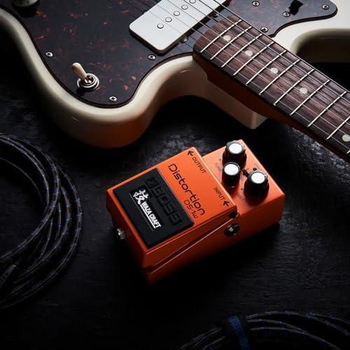 Boss DS-1W Distortion Pedal Bundle w/Pig Hog PCH10BK "Black Woven" Instrument Cable, 12-Pack Guitar Pick and Liquid Audio Polishing Cloth - Image 6
