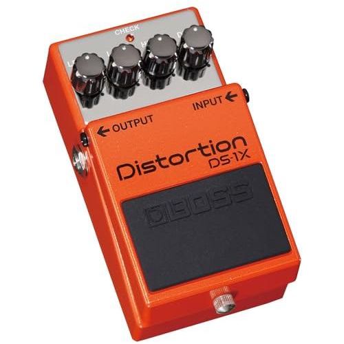 Boss DS-1X Distortion Pedal Bundle w/ 2-Pack Strukture S6P48 Woven Right Angle Patch Cable, Pig Hog PCH10BK "Black Woven" Instrument Cable, 12-Pack Guitar Pick and Liquid Audio Polishing Cloth - Image 3