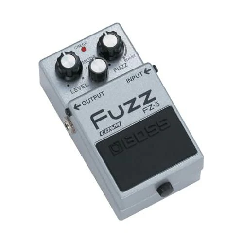 Boss FZ-5 Fuzz Pedal Bundle w/ 2-Pack Strukture S6P48 Woven Right Angle Patch Cable, 12-Pack Guitar Pick, 9V Power Adapter and Liquid Audio Polishing Cloth - Image 3
