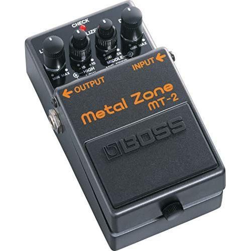 Boss MT-2 Metal Zone Distortion Pedal Bundle w/2x Strukture S6P48 Woven Right Angle Patch Cables, 12x Guitar Picks and Liquid Audio Polishing Cloth - Image 5