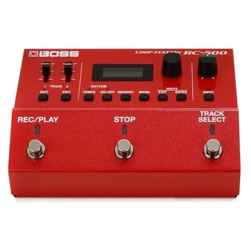 Boss RC-500 Loop Station Bundle w/ 2-Pack S6P48 Woven Right Angle Patch Cable, Pig Hog "Black Woven" Instrument Cable, 12-Pack Guitar Pick, 9V Power Adapter & Liquid Audio Polishing Cloth - Image 3